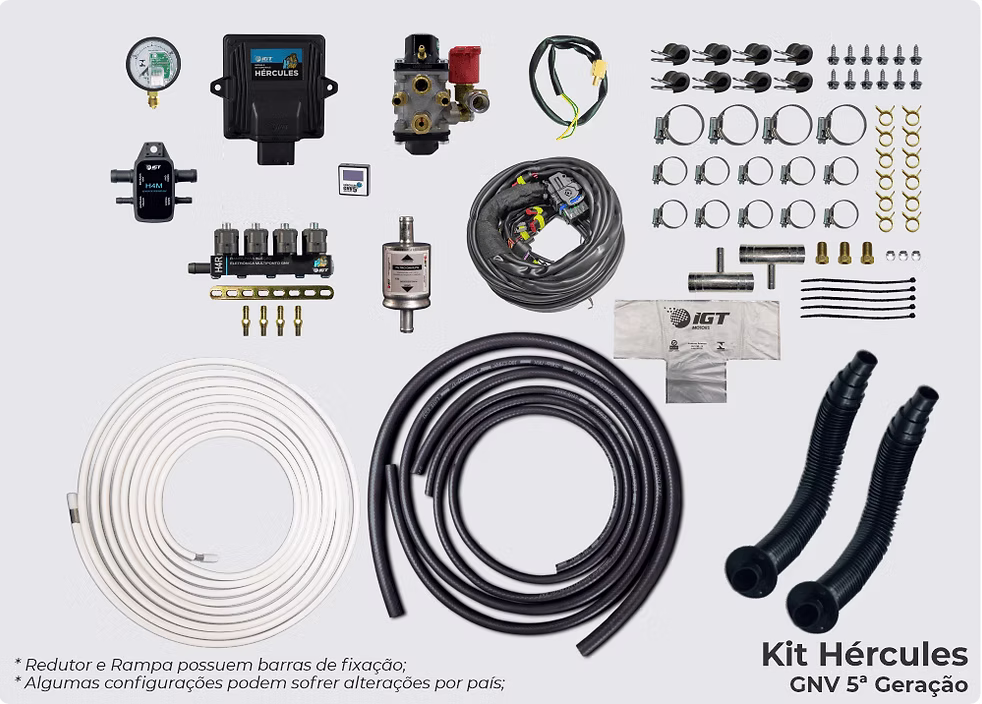 Componentes do Kit Hércules GLP